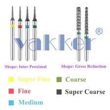 10 Burs Diamond Burs FG Interproximal Gross Reduction Super Fine Medium Coarse picture