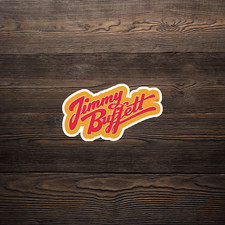 Jimmy Buffett Retro 70s Style Band Logo Sticker - Tropical Rock Music Decal 2782 picture
