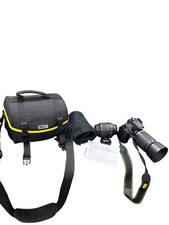 Nikon D5000 black SLR bundle set 22/200 18-55mm digital camera SKU 10-843 picture