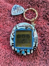 Tamagotchi Music Star Bandai Connection V6 2004 Blue Rock City Rare Tested picture