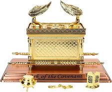 the Ark of the Covenant Replica Gold Plated Statue with Contents, Aaron‘S Rod/Ma picture