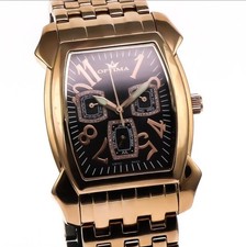 Optima Swiss Watch MDD Calendar 36mm PVD Rose Gold Steel Quartz 3ATM OSM157-RR-3 picture
