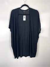 Torrid Open Front Cocoon Cardigan Women’s Size 0 Large Black Lightweight Duster picture