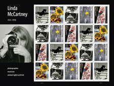 US Linda McCartney 2026 NDC Imperf Pane of 20 Pre-sale Avail. 10/20/26 picture