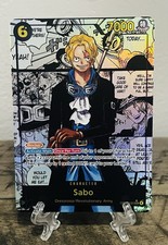 One Piece Card Game OP13 Carrying On His Will Sabo OP13-120 SEC Manga Rare NM picture