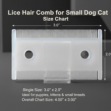 Pet Flea Comb Dog Cat Fine Tooth Lice Nit Remover Double Sided Grooming Tool picture