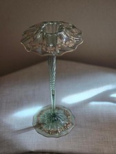 Stunning Mont Joye Legas: Rare Green Glass Vase/Fine Condition/Pre-Owned picture