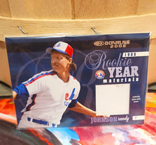 Donruss 2002 Randy Johnson Expos Rookie Year Materials Jersey #RYJ-2 /250 picture