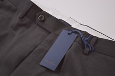 Zanella NWT Dress Pants Size 35 In Solid Dark Brown Wool Devon  picture