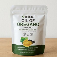 Resilia Oil Of Oregano 6000mg With Black Seed Oil Softgels – 60 Capsules picture