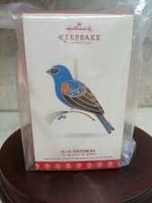 2017 KOC Hallmark Blue Grosbeak Repaint Beauty Of Birds Brand New picture