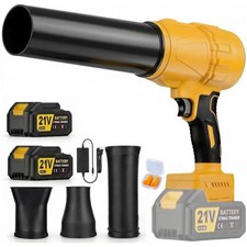 Cordless Leaf Blower for Lawn, Turbo Adjustable, 2x Batteries & Charger picture