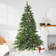 Northlight 7.5' Layered Pine Instant Power Technology Single Plug Christmas Tree picture