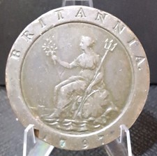 1797 Great Britain Cartwheel TWOPENCE George III Soho Mint Copper Coin KM-619 picture