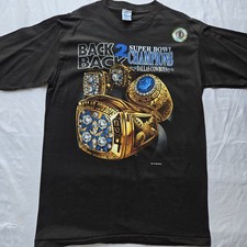 NWT Vintage 90s 1994 Salem DALLAS COWBOYS Super Bowl Back 2 Back Champions Shirt picture