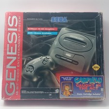 Sega Genesis Console Box Garfield Caught In The Act Pack Box & Inner Cardboard  picture