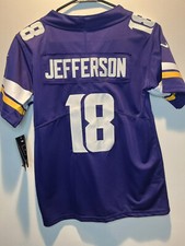 NWT🔥 Youth Small (8-10) Justin Jefferson #18 Minnesota Vikings On-Field  Jersey picture