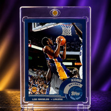 Kobe Bryant Card Rare Topps Chrome Silver Foil Authentic Lakers Jersey #8 NBA picture