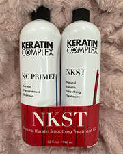 Keratin Complex NKST Keratin Smoothing Treatment Kit + Primer Shampoo 32 oz picture