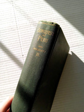 Antique 1890 Book - Prescott's History of Conquest of Peru Vol II by John Alden picture