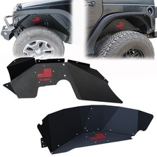 Front and Rear Inner Fender Liners Fits 2007-2017 Jeep Wrangler JK/JKU (4pcs) picture
