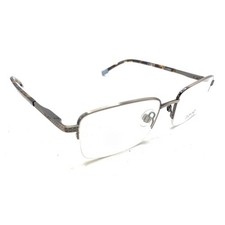 Izod NEW IZ 2089 Gunmetal Antique Half Rim Rectangle Eyeglasses Frames 52-18 140 picture