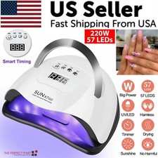 220W Nail Dryer LED Lamp UV Light Polish Gel Curing Machine Electric Manicure picture