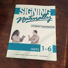 Signing Naturally: Student Workbook, Units 1-6 (Book & DVDs) - ACCEPTABLE picture