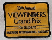 VINTAGE LG 1981 PARTICIPANT VIEWFINDERS GRAND PRIX RIVERSIDE PATCH 3.5