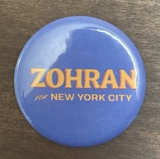 Zohran Mamdani For Mayor Button. 2.25inch picture