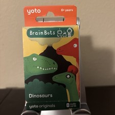 8pk Yoto BrainBots Dinosaurs Audio Card Collection Educational Ages 6-12 picture