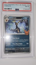 2024 POKEMON TRICK OR TRADE #130 UMBREON PSA 8 picture