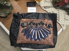 NEW MAWI Made In England Rare Glitter Clutch Bag  picture