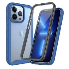 Shockproof Clear Case with Screen Protector For iPhone 17 16 15 14 13 12 Pro Max picture