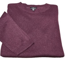 Talbots Petites Womens Cashmere Sweater Burgundy Long Sleeve Crewneck-(S/P) picture