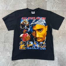Rep-BOOT Vintage 2Pac Shakur Graphic Rap Tee Men XL Tupac All Eyez On Me picture
