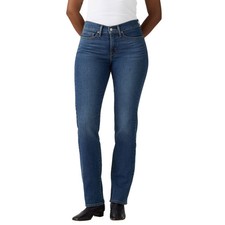Levi's Women's 314 Shaping Straight Jean Mid-Rise Stretch 5-Pocket Dark Blue picture