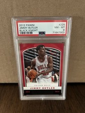 Panini 2012 Black Knight Jimmy Butler Rookie #225 Rare /10 PSA 8 Chicago Bulls picture