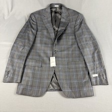 Peter Millar Sport Coat Flynn Checks 38R Charcoal Wool NWT MSRP $795 picture