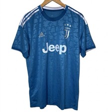 Authentic Adidas Juventus 2019-2020 Third Jersey Kit Blue Soccer Mens Large picture