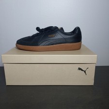 PUMA Club Abrasion Resistant Low Top German Army Trainers OG Black Size 10 picture