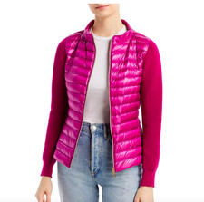 Herno Women's Mixed Media Puffer Jacket 38 IT - USA 2 NEW $790      MP000122D picture