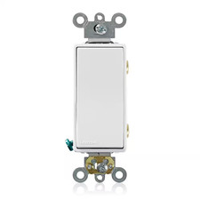 Leviton 20 Amp Decora Plus Double Pole Rocker Switch, White 5622-2W picture