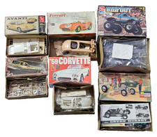 Lot of 6 Vintage Model Car Kits AMT MONOGRAM + AS IS AS FOUND picture