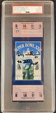 1988 Super Bowl XXII Full Ticket Signed Doug Williams MVP PSA Auto 10 134532044 picture