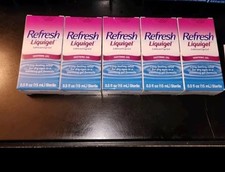 5 Box Lot Refresh Liquigel Lubricant Eye Gel 0.5 oz, (15mL) [Exp: 09/2026+] picture