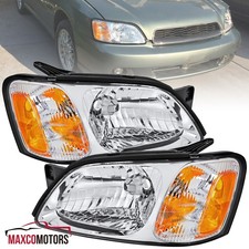Fits 2000-2004 Subaru Legacy 03-06 Baja Clear Headlights Headlamp Left+Right picture