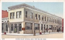 J29/ Fort Collins Colorado Postcard c1910 Poudre Valley National Bank 302 picture