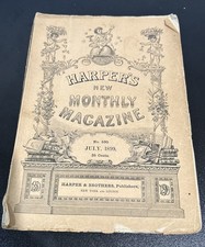 Antique 1800's Magazine Harper's New Monthly Magazine July 1899 No. 590 picture