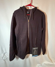 KÜHL Ascendyr Long Women’s M Ganache Purple Fleece Hooded Jacket NWT 4391 picture